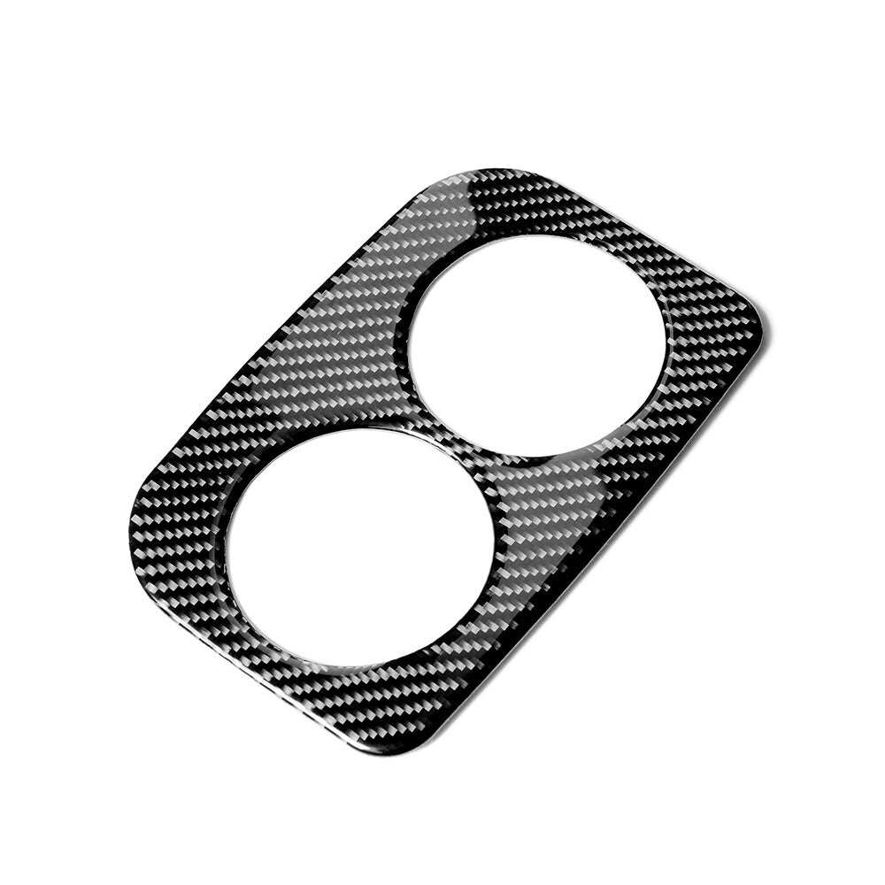 Carbon fiber rear for seat cupholder panel trim suitable for Subaru Forester 2013-18