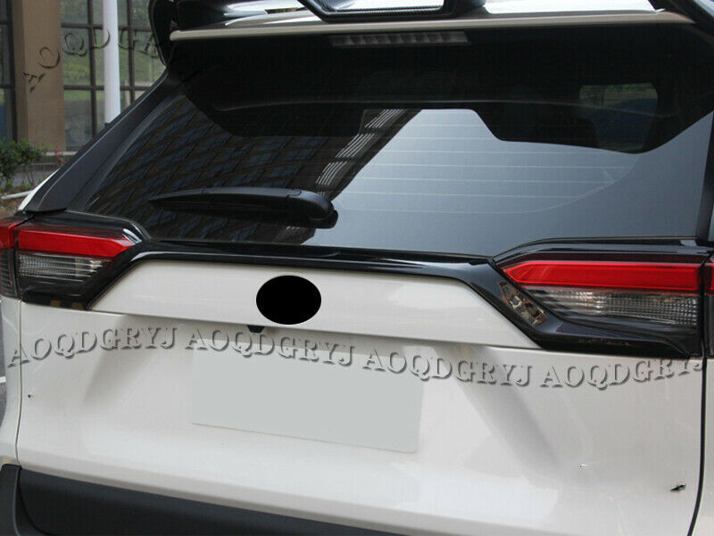 Glossy Black Rear Trunk Tailgate Strip Trim Cover for TOYOTA RAV4 2019-2021 2022