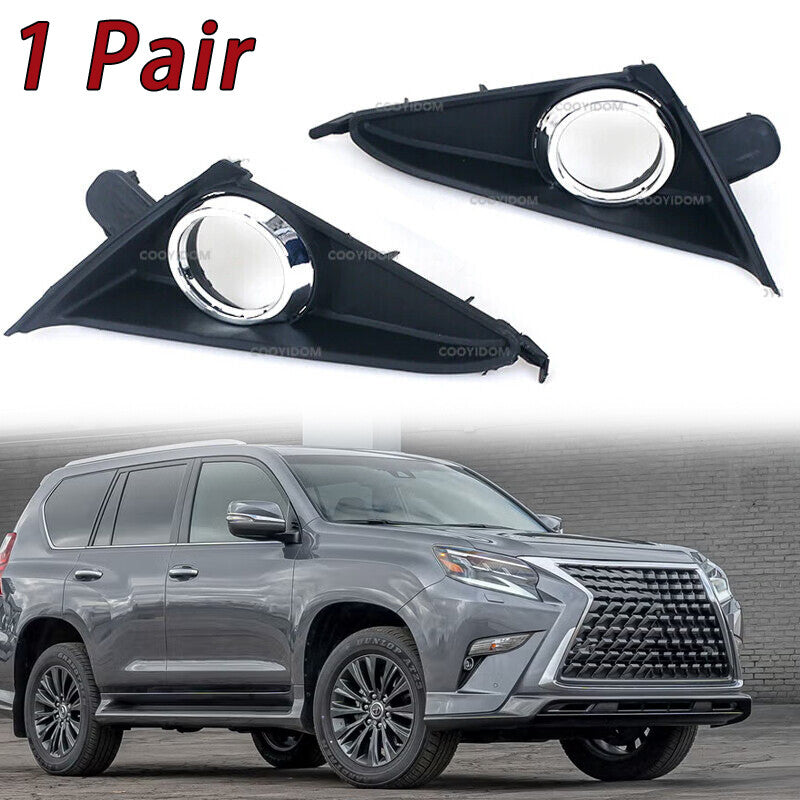 2-Piece Fog Light Bezel Covers Fog Light Grille Trim for Lexus GX460/400 (2014-2020)