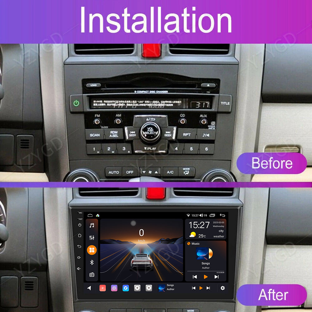 GPS WiFi Screen for Honda CRV 2007-2011 Apple Carplay Android Car Stereo Radio