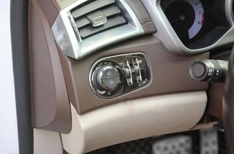 for Cadillac SRX 2010-2016 Steel Chrome Headlight Switch Adjust Control Frame