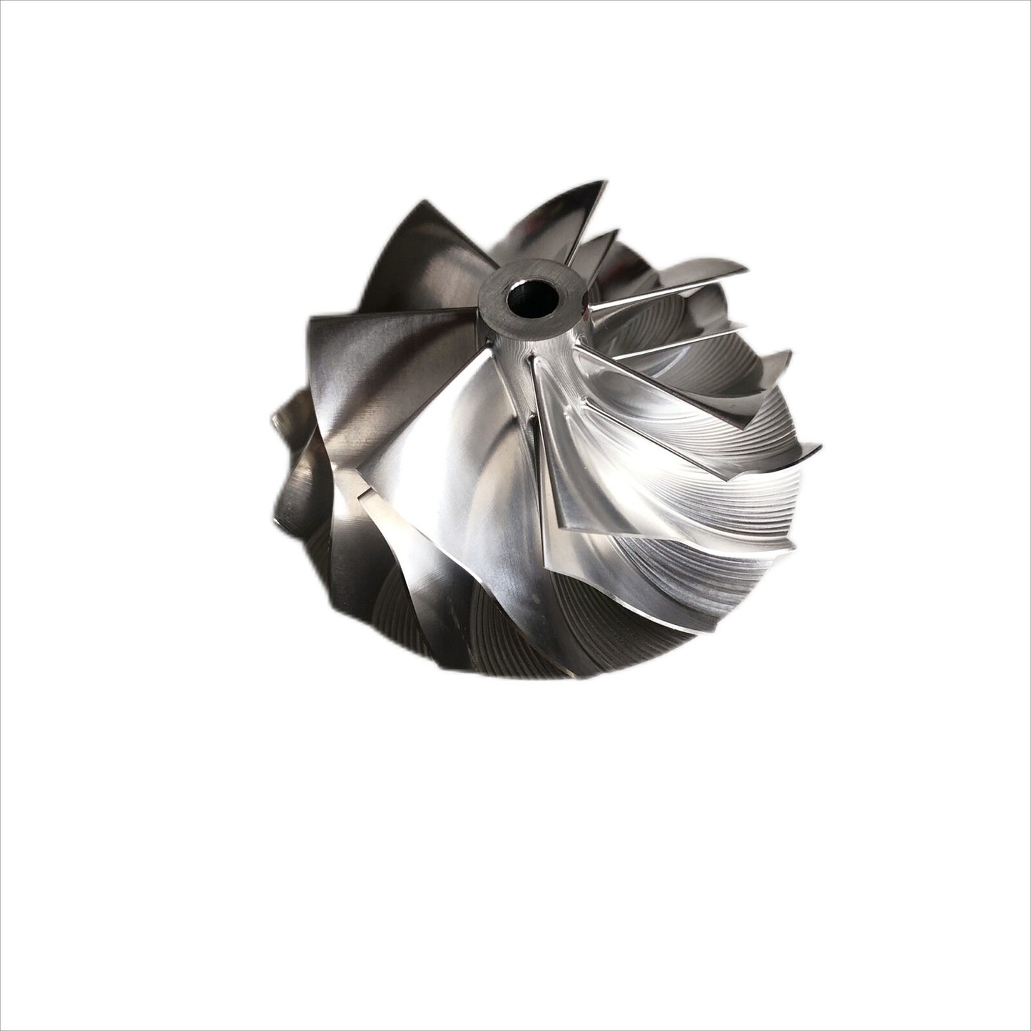 K16 51.62/63.98 mm 7+7 blade turbine milling/aluminum 2618/bulk compressor wheel