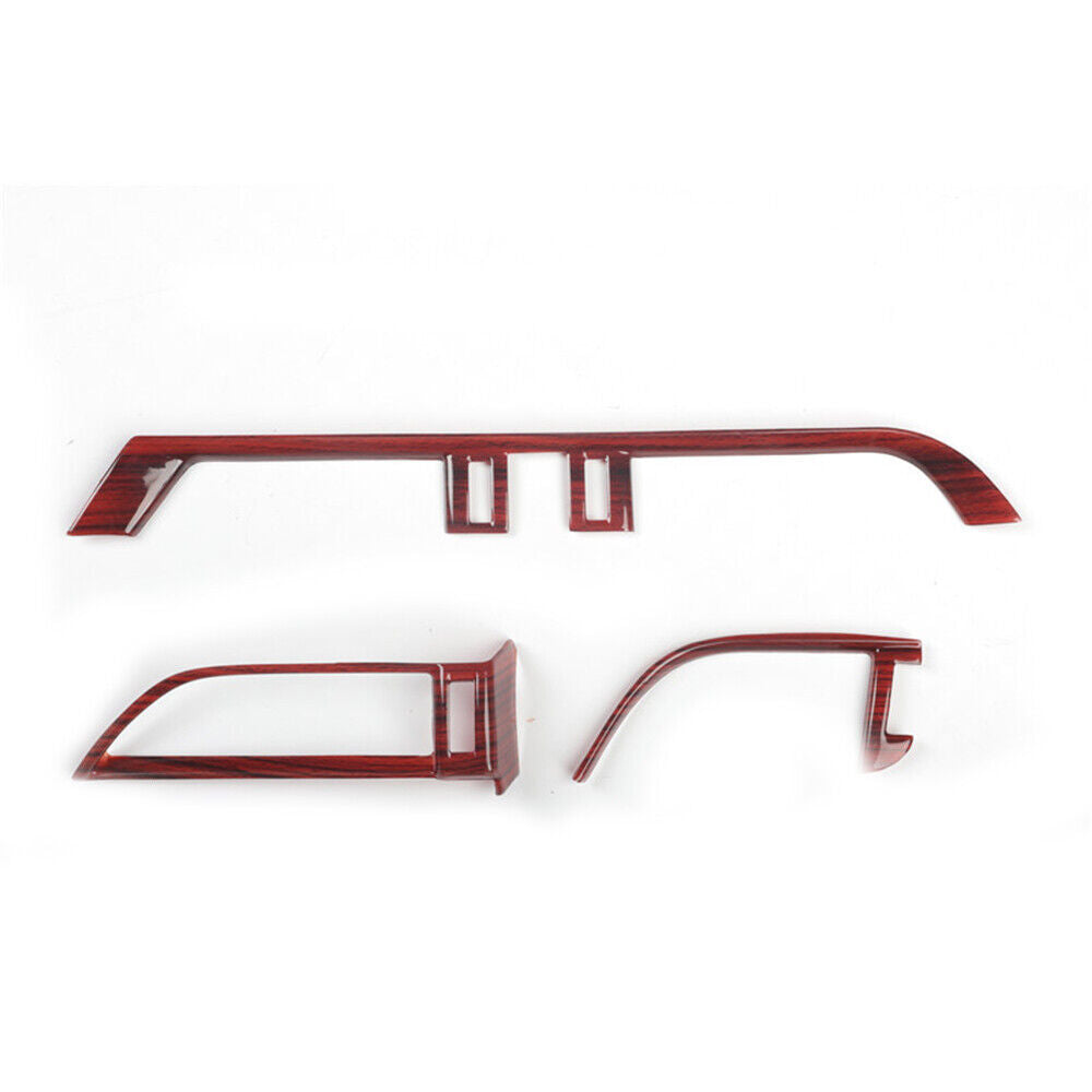 Car Middle Air Outlet Vent Cover Trim Inner Fit for Lexus for ES 2015-2017 Red Wood