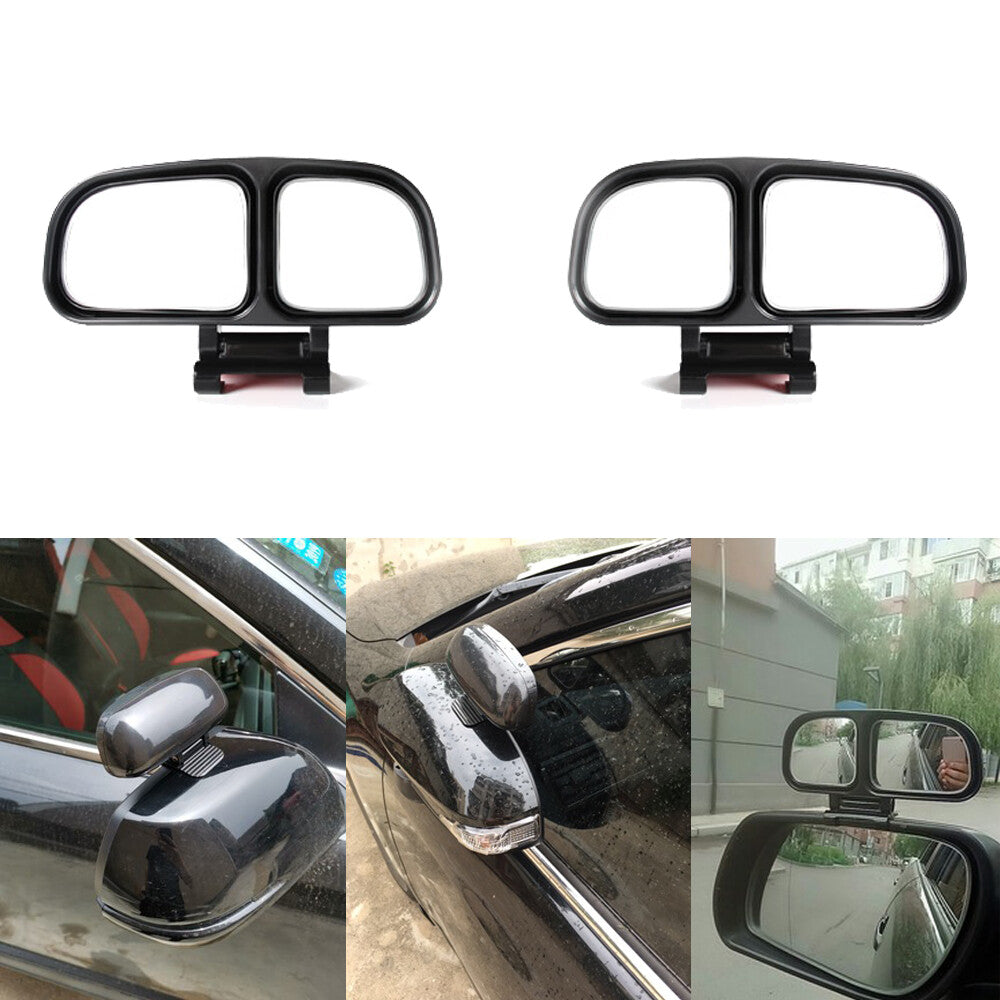 2PCS Clips Car Rear View Convex Parking Wide Angle Auxiliary Blind Spot Mirror