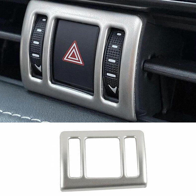 for Lexus NX250/350/h/450h 2022-2024 Silver Emergency Light Switch Panel Trim 1x