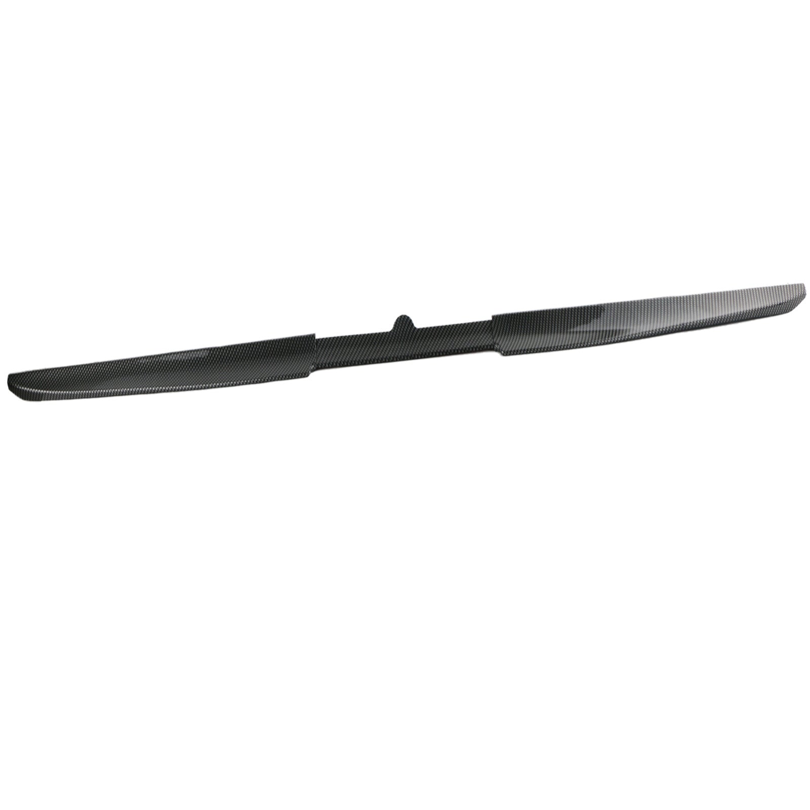 3-piece trunk boiler lip and rear spoiler trim set, 46-inch to 54-inch adjustable carbon fiber.