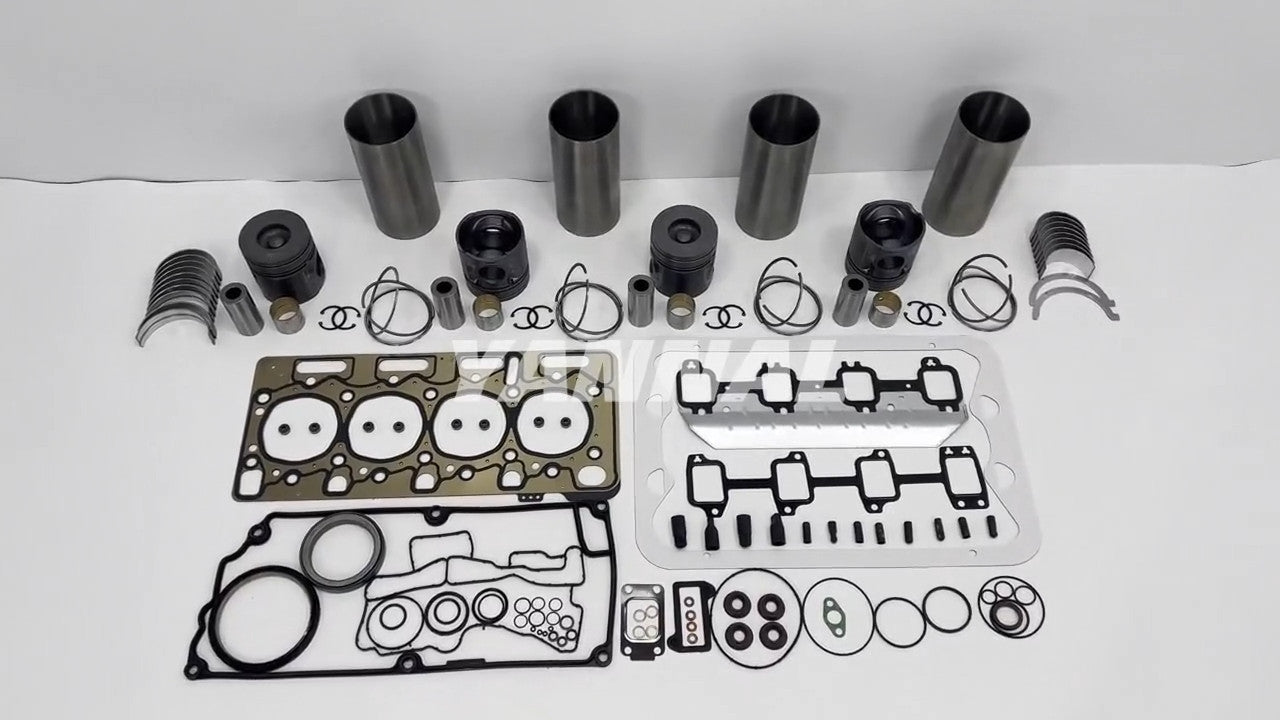 Engine overhaul and rebuild kit with washer bearing kit for JCB JCB444 engines