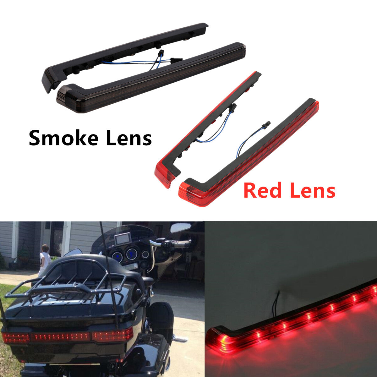 Dirt Bike Side Marker Panel LED Light Fit for Harley Tour Pak Touring 06-23 US