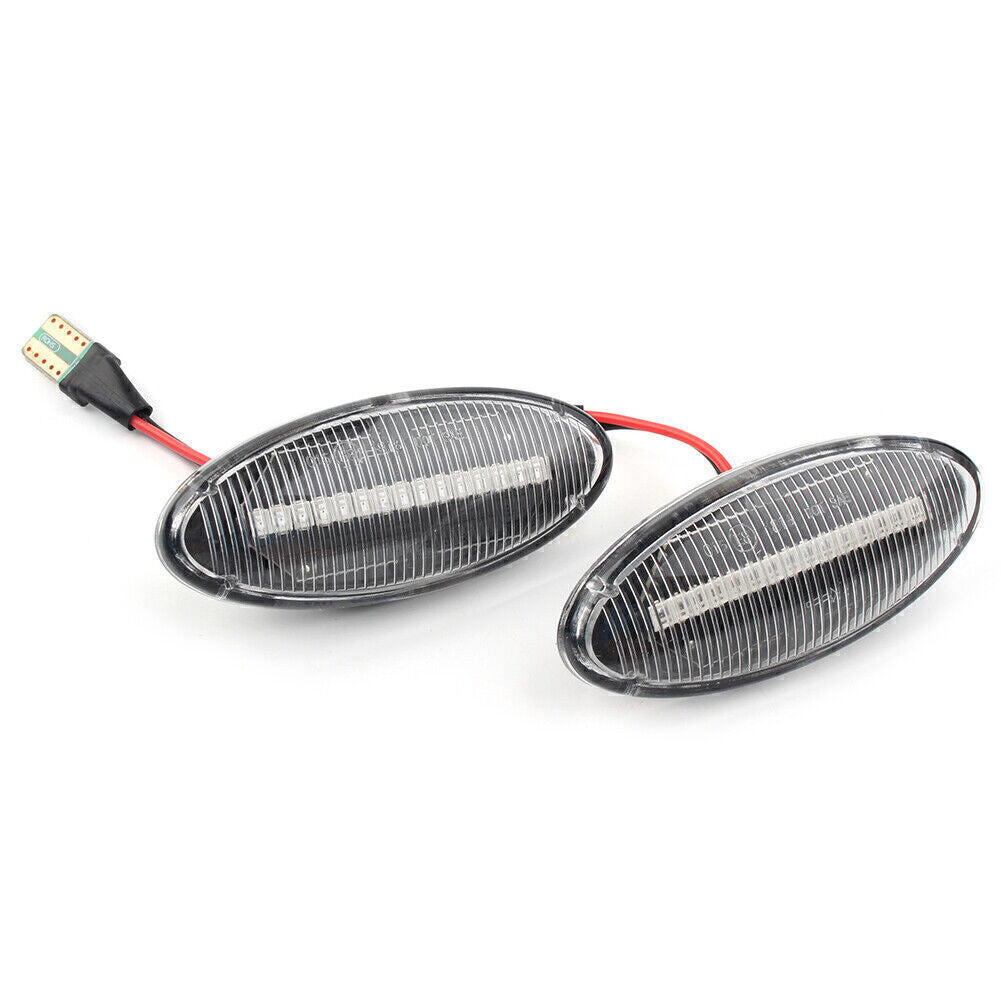 Dynamic LED Sequential Side Marker Light Clear for Opel Vectra B 1995-2002 Pair