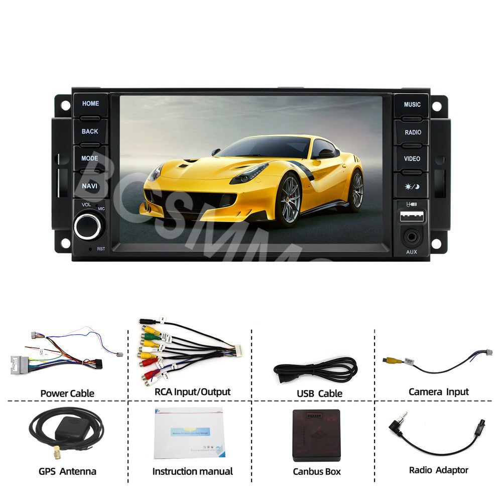 Android 14 Car Stereo Radio Mirror Link 2+32GB Fit for Jeep Compass 2010 -2016