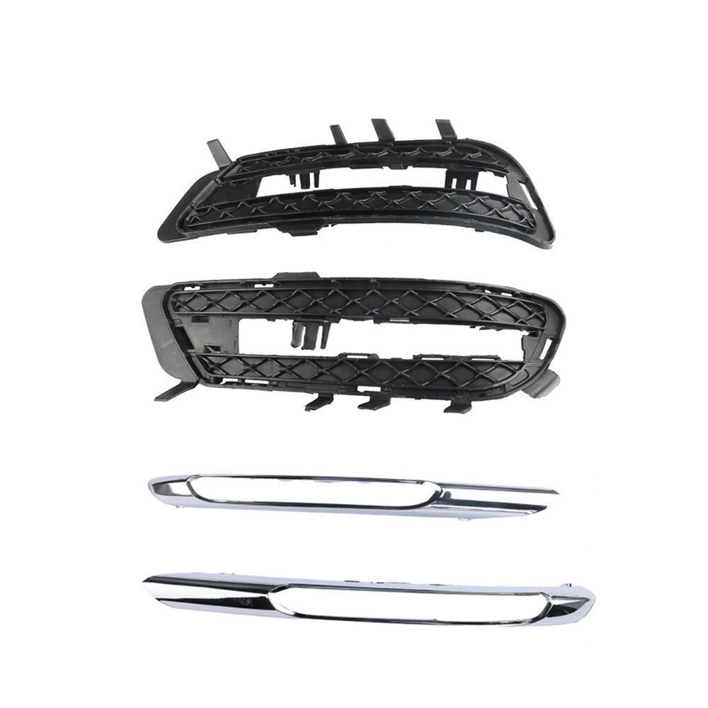 Left Right Front Bumper Cover Grille Chrome Trim for Mercedes E-Class W212