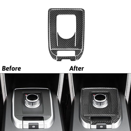 4Pcs Carbon Fiber Shifter Console Trim for Land Rover Discovery Sport 2015-2019