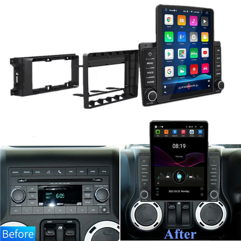 Car Wifi Android 9.7 Vertical Screen Stereo Radio GPS Nav for Wrangler Charger