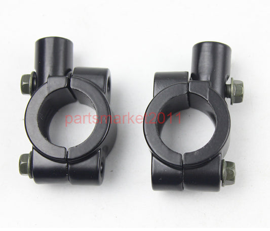 10MM Mirror Mount Brackets Clamps Pit Dirt Bikes ATV Z50 Motorcycle Scooter 22MM