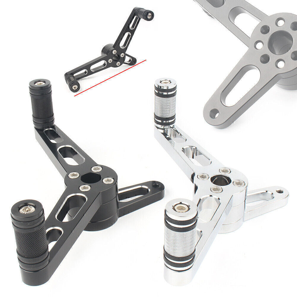 Heel Toe Shifter Lever Fit for Harley 2004-2018 Sportster 883 1200 48 Black/Silver