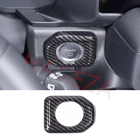 Carbon Fiber ABS Engine Start Stop Button Trim For Toyot@ for Land Cruiser LC250 24+