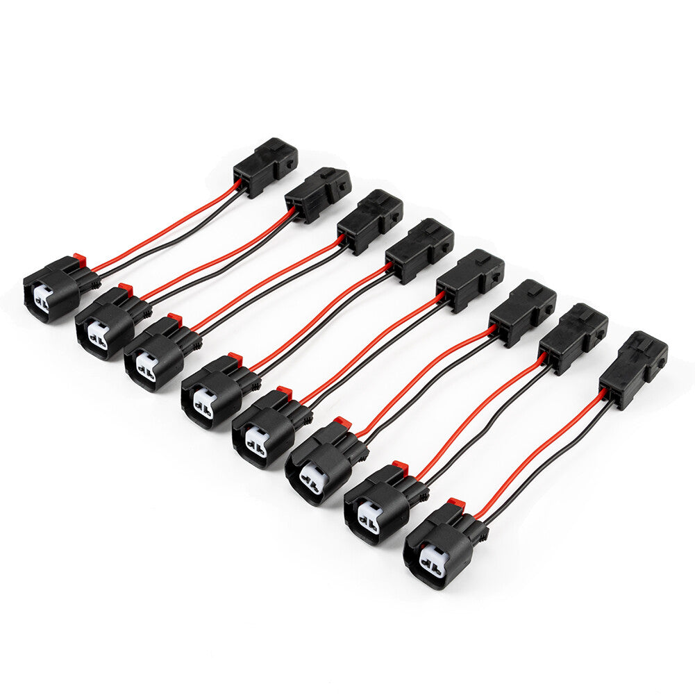 8-Piece Pack of new Fuel Injector Connector Adapters for EV1 to EV6/EV14 USCAR LS1 LS2 LS3 LT1