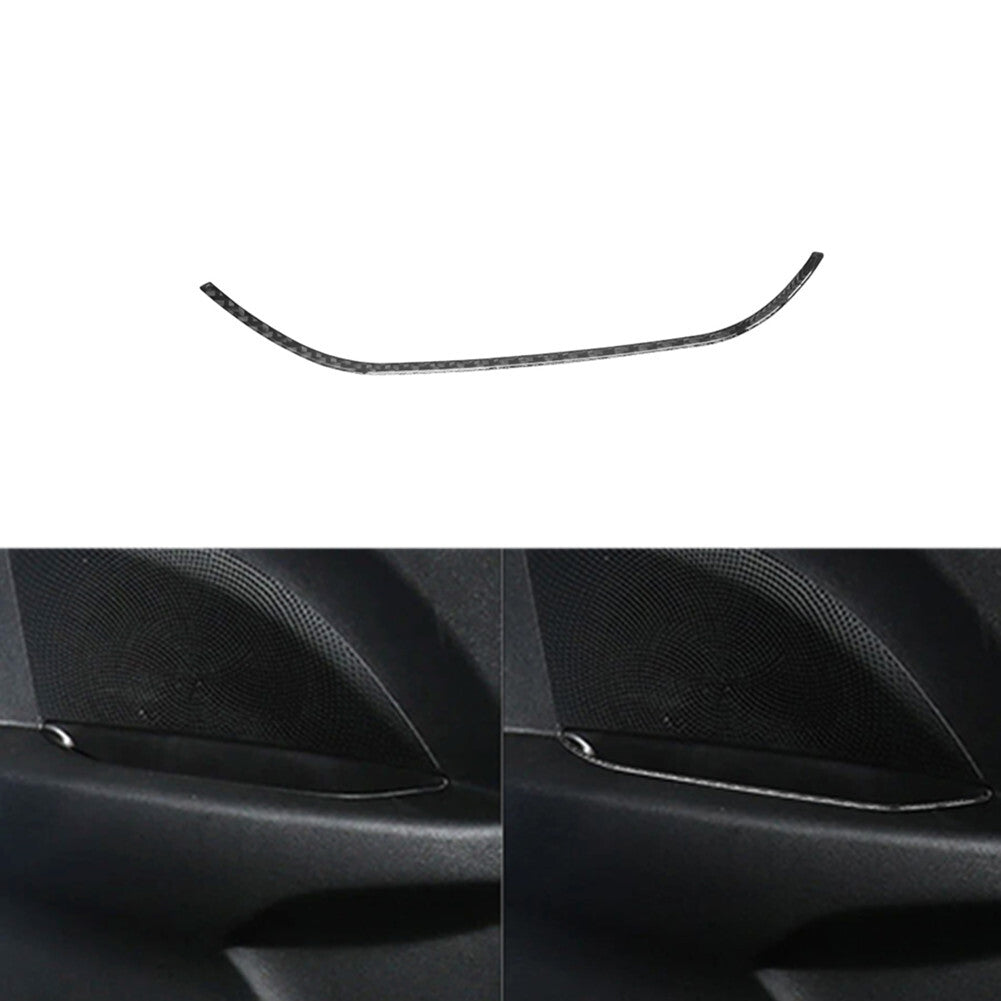 Carbon Fiber Rear Door Storage Strip Cover Trim for Hyundai for Veloster JS 2019-22