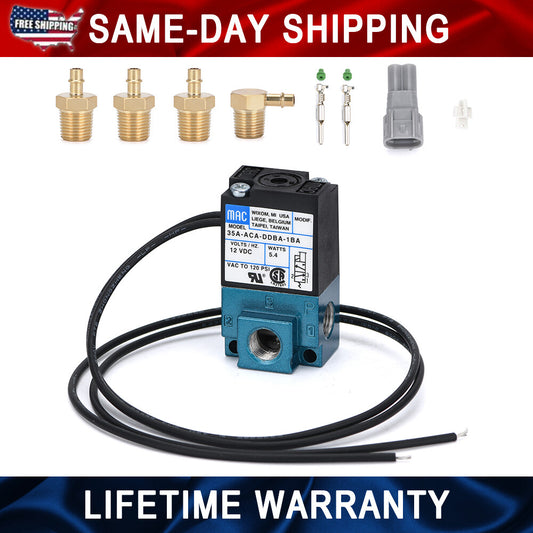 PWM 3 Port 5.4W Electronic Boost Control Solenoid Valve Kit For Most ECU DC12V