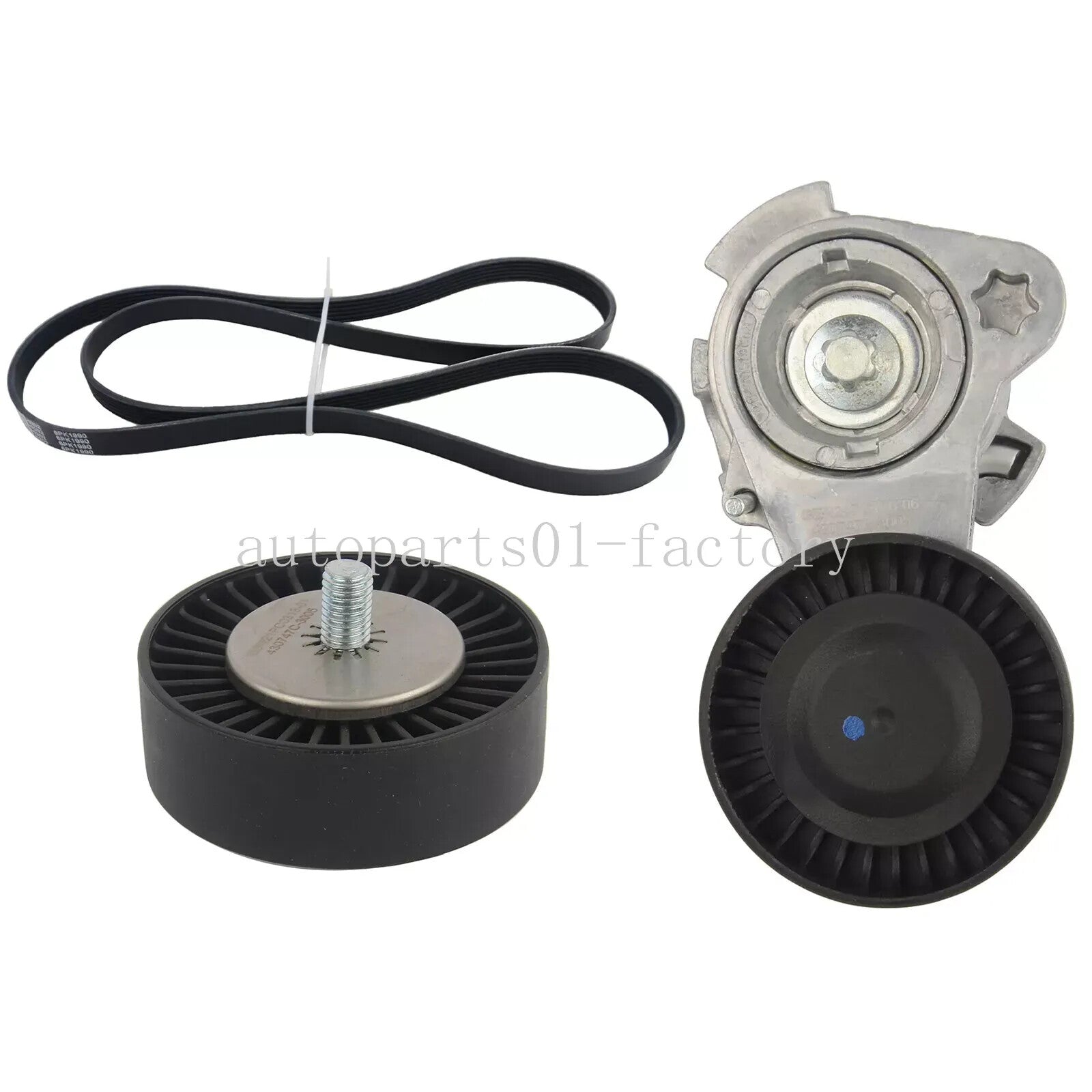 Set of 3PCS Drivebelt Pulley Tensioner Kit for BMW E82 E90 E91 E60 2006-2013