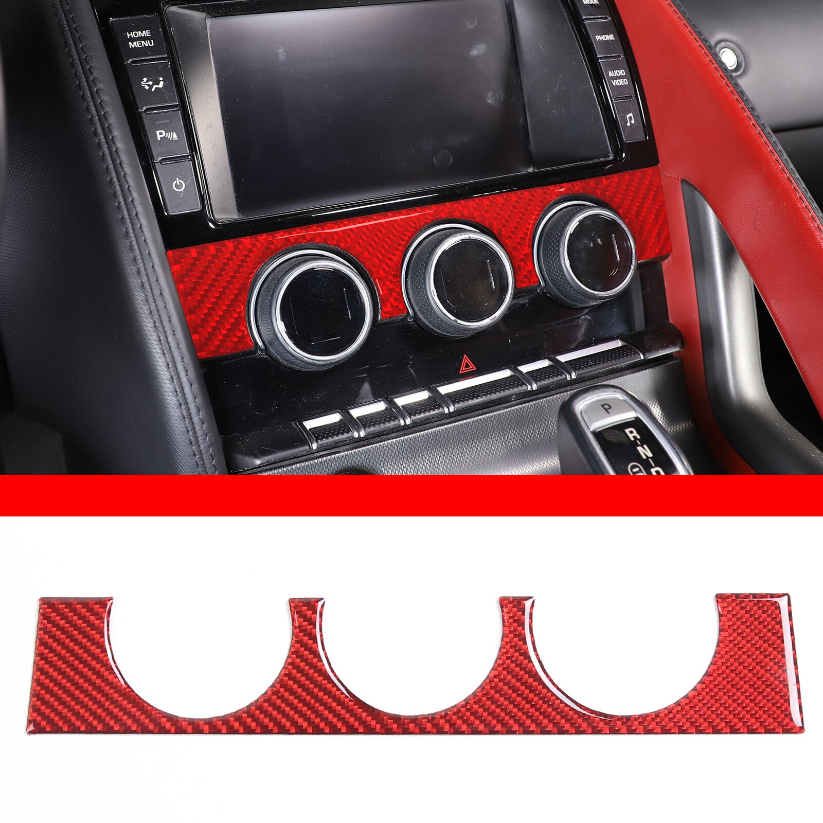 Carbon fiber dashboard center air vent trim for Toyota 86/ for Subaru BRZ USA