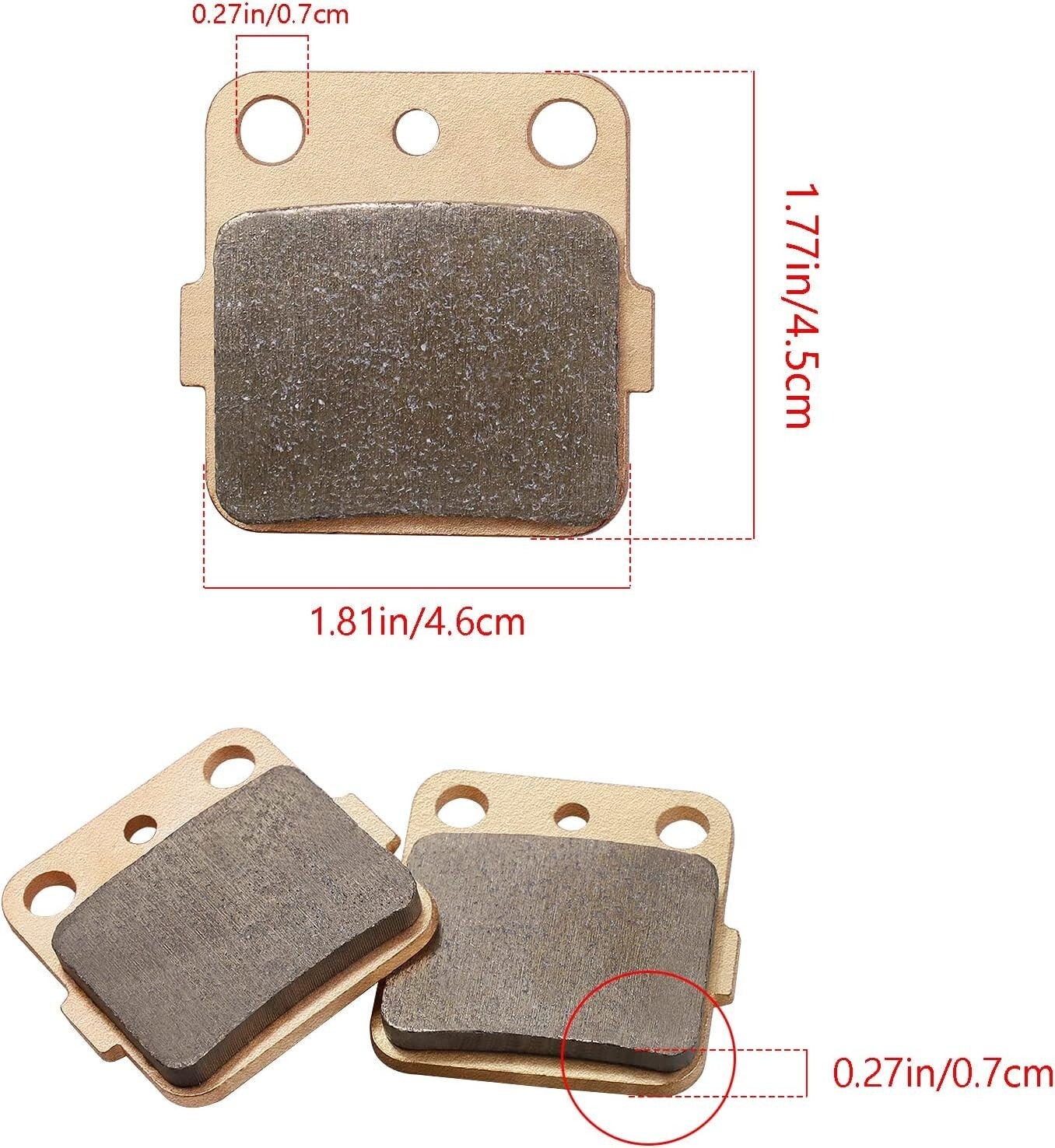 Front and Rear Brake Pads Replacement for Honda FourTrax 250 TRX250 TRX250R