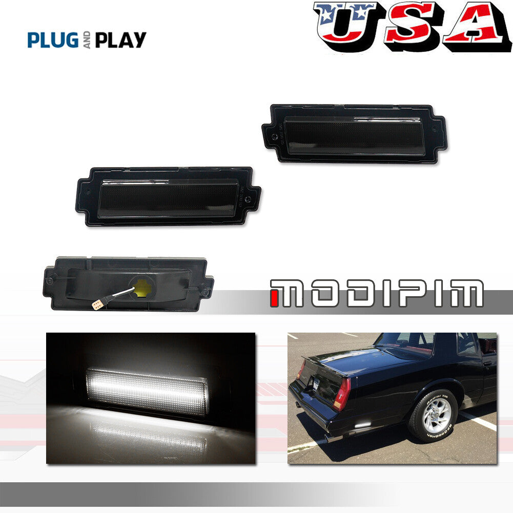 White LED rear marker lights applicable to 1981-1988 for Chevrolet Monte Carlo SS