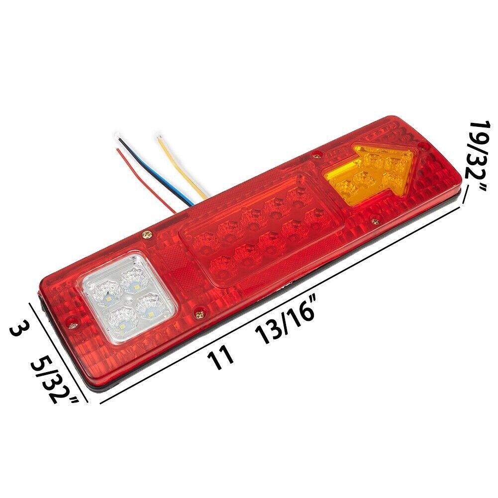 19 LED beams replace car taillights, brake lights, turn signals, and reverse lights (12V-).