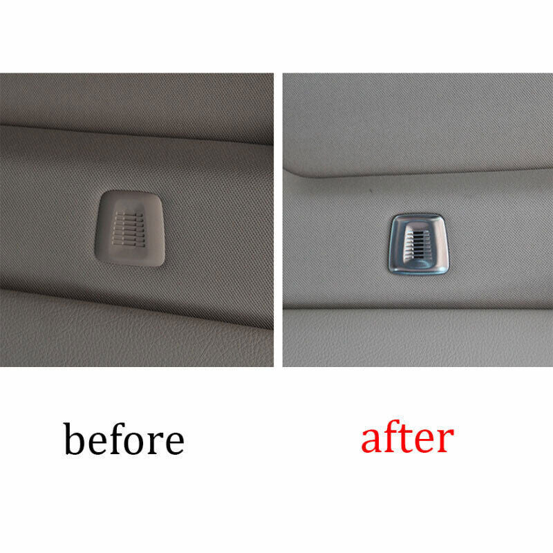 for BMW X5 X6 F15 F16 2014-2018 ABS Silver Roof Microphone Speaker Cover Trim 2P