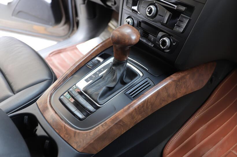 for Audi Q5 2009-2017 Peach Wood Grain Central Console Gear Shift Frame Trim 1P
