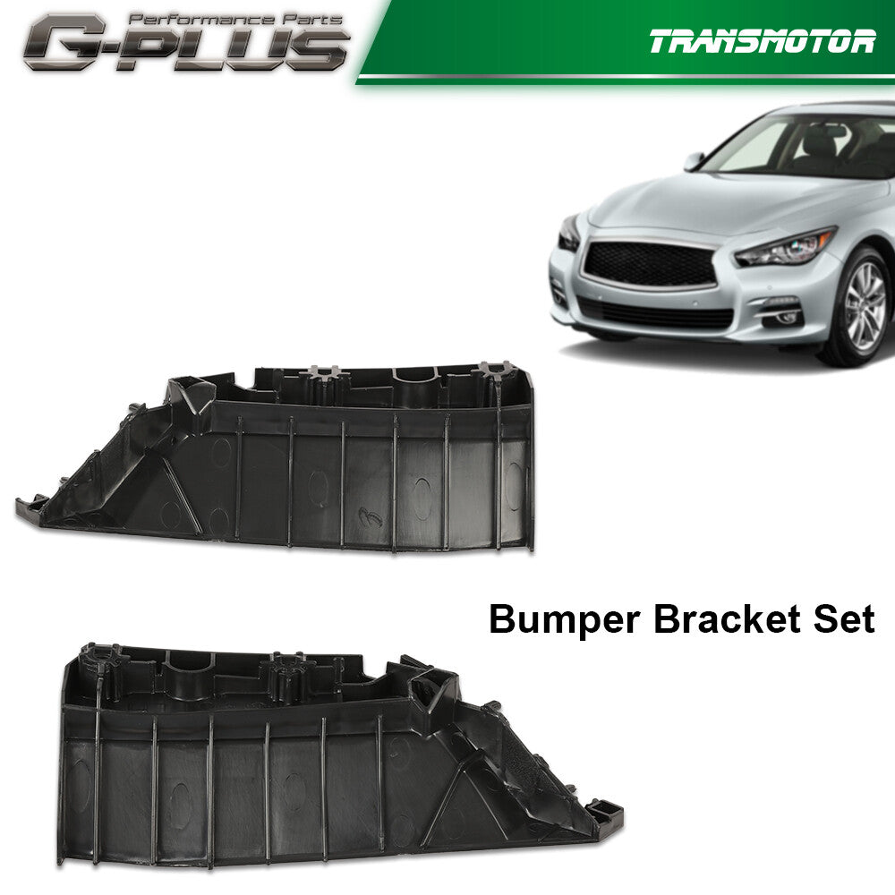 Suitable for 2014-2022 for Infiniti Q50, left and right front bumper brackets (1 pair).