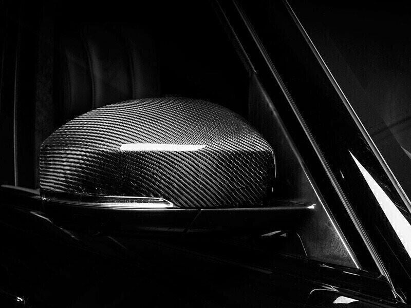 for Range Rover Sport 14-22 Dry Carbon Fiber Rear View Mirror Cap Cover Trim 2X