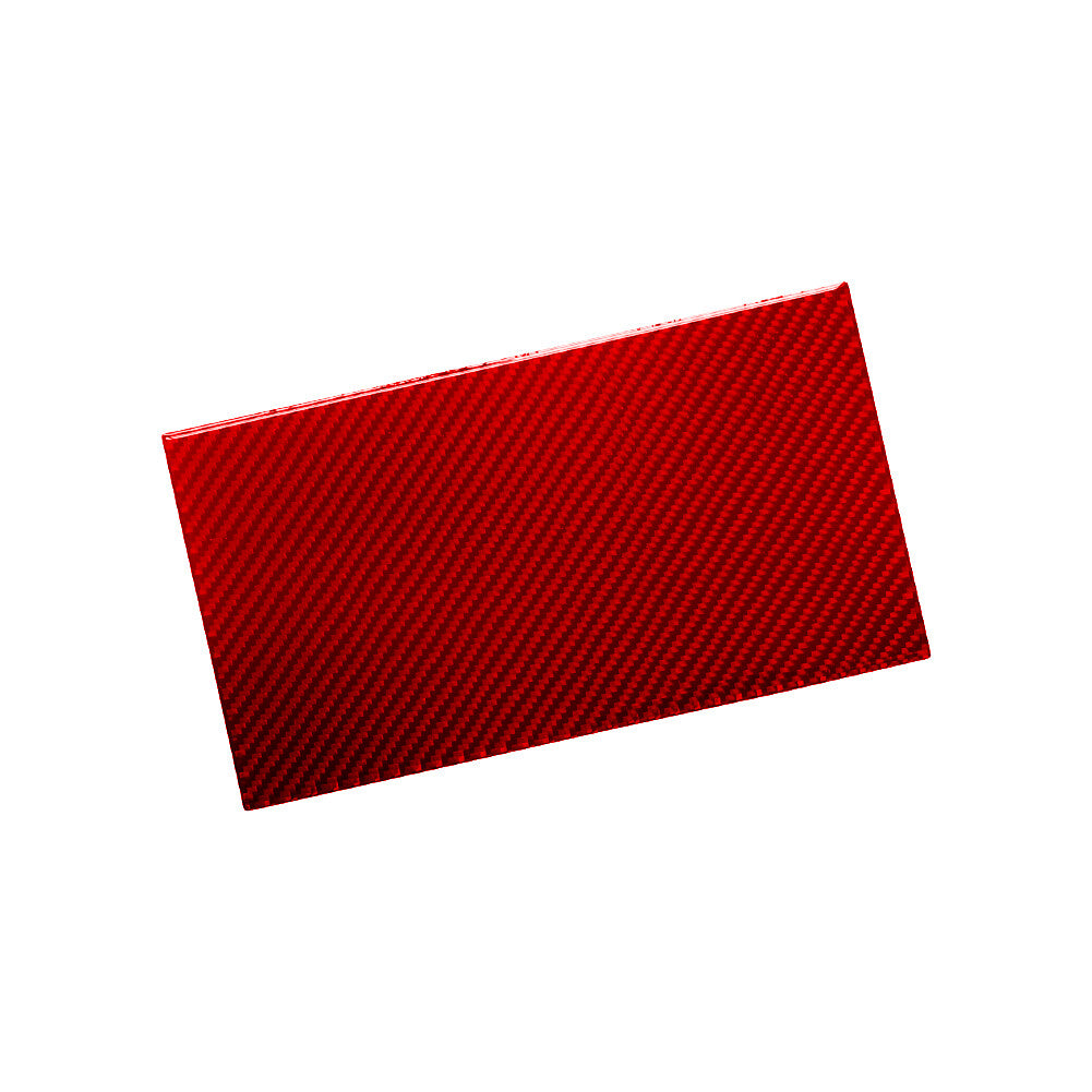 Red Carbon Fiber Below Power Outlet Frame Cover Trim for Jeep for Wrangler 2007-2010