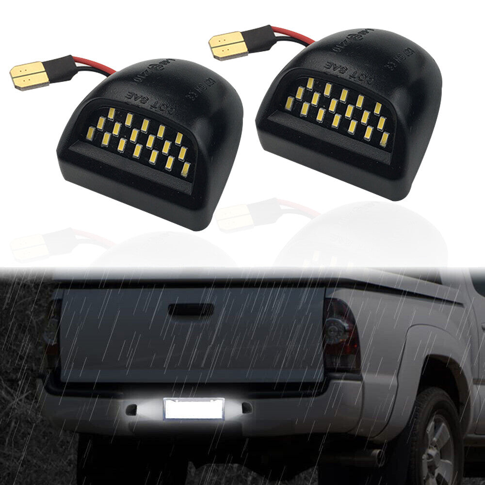 1 pair LED License Plate Light Assembly for Chevy Silverado for GMC for Sierra 1500 2500