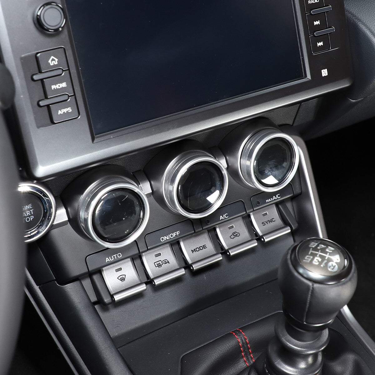 Carbon fiber central control gearshift trim suitable for Corvette C7 2014-19