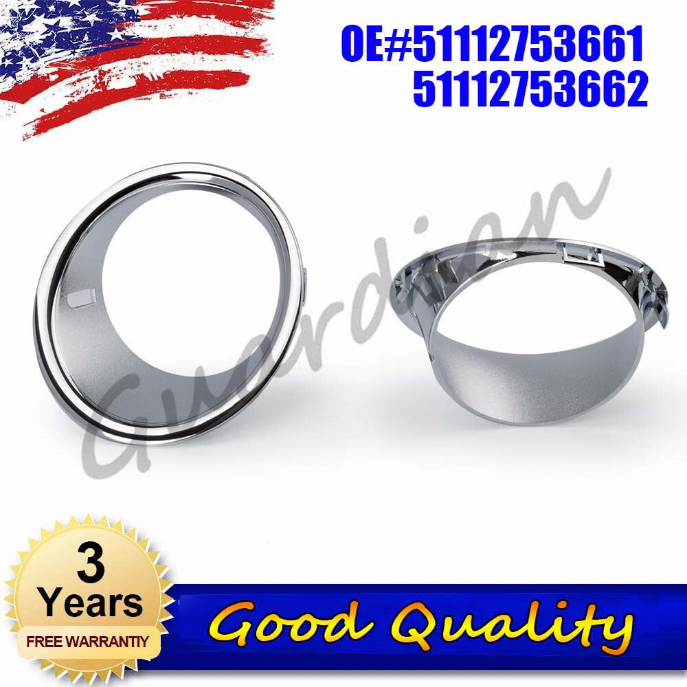 Front fog light trim ring cover 51112753661 51112753662 for BMW for Mini Cooper