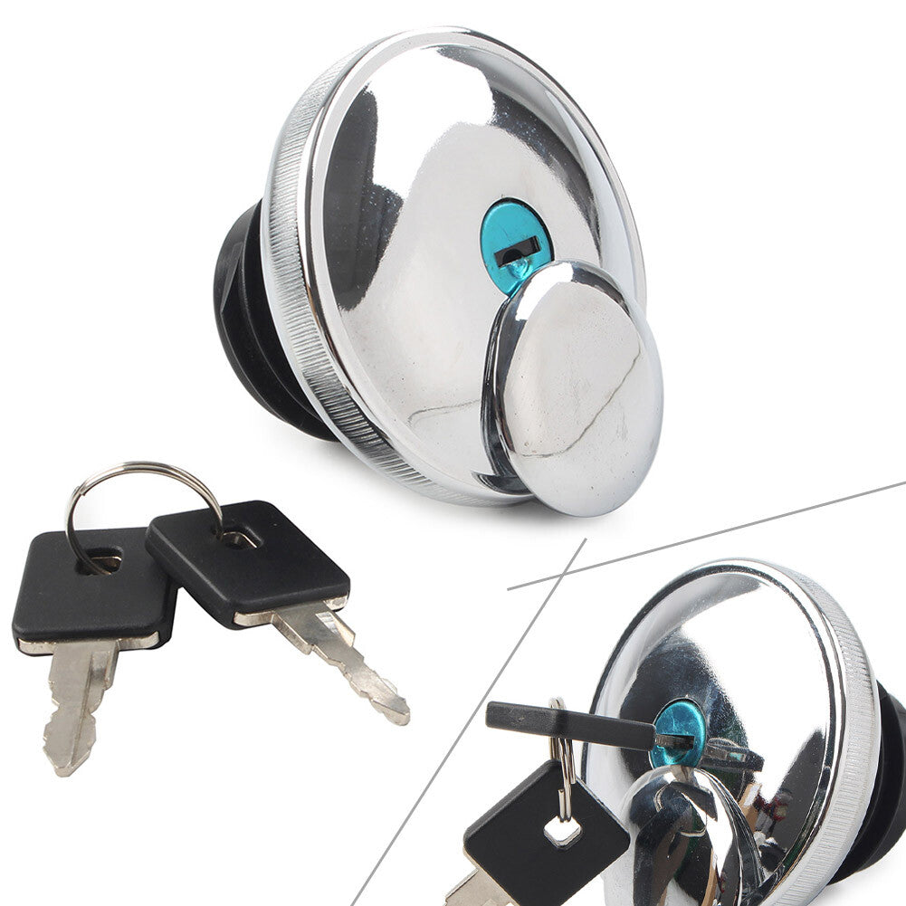 Fuel Gas Cap Lock w/ Keys Fit for Harley Sportster 883 1986-2019 Motorcycle Chrome
