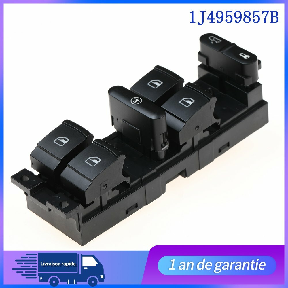 1J4959857 BOUTON COMMANDE LEVE VITRE ELECTRIQUE Fits for VW for BORA for GOLF IV 4 for PASSAT B5