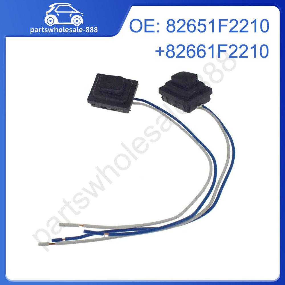 A pair of exterior door handle push-button switches for Hyundai for Elantra 2017-2020