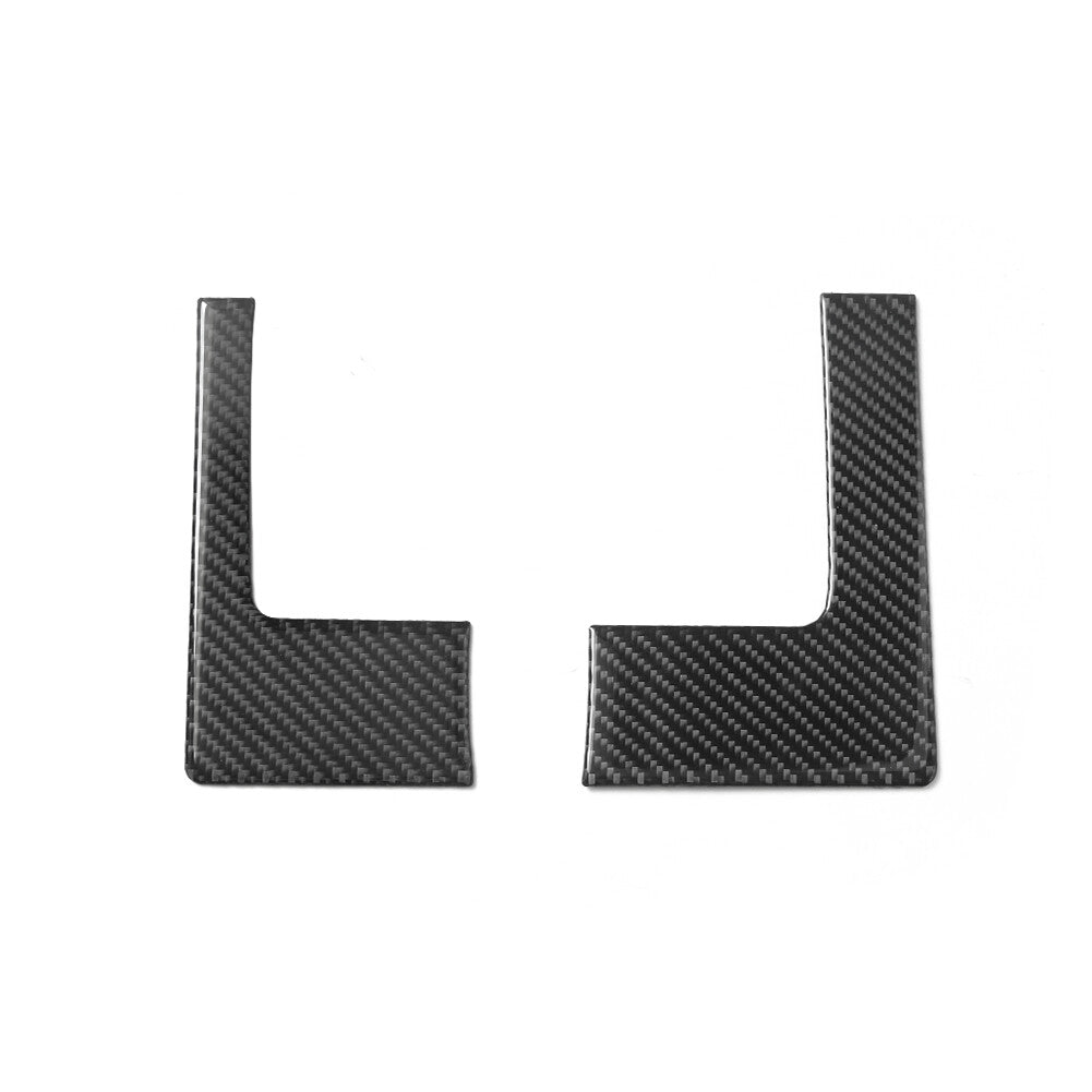 2Pcs Carbon Fiber Speedometer Surround Cover Trim for Dodge for RAM 1500 2009-2012