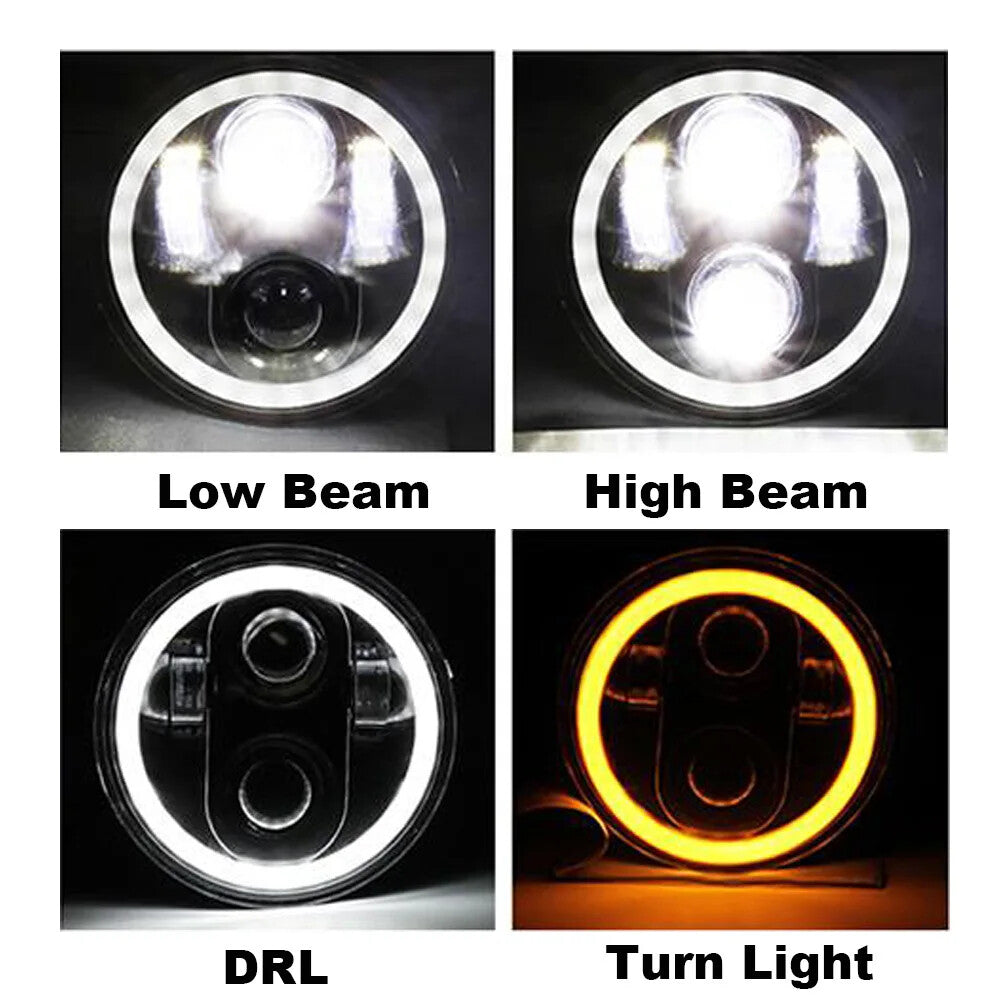 4th generation 5 3/4 bags 5.75 bags LED luminous DRL gold wire mesh series 1963-1974