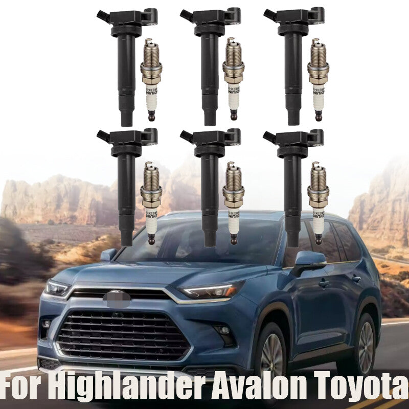 6 Set 673-1301 Ignition Coils 90919-02234 For Highlander for Avalon for Toyota