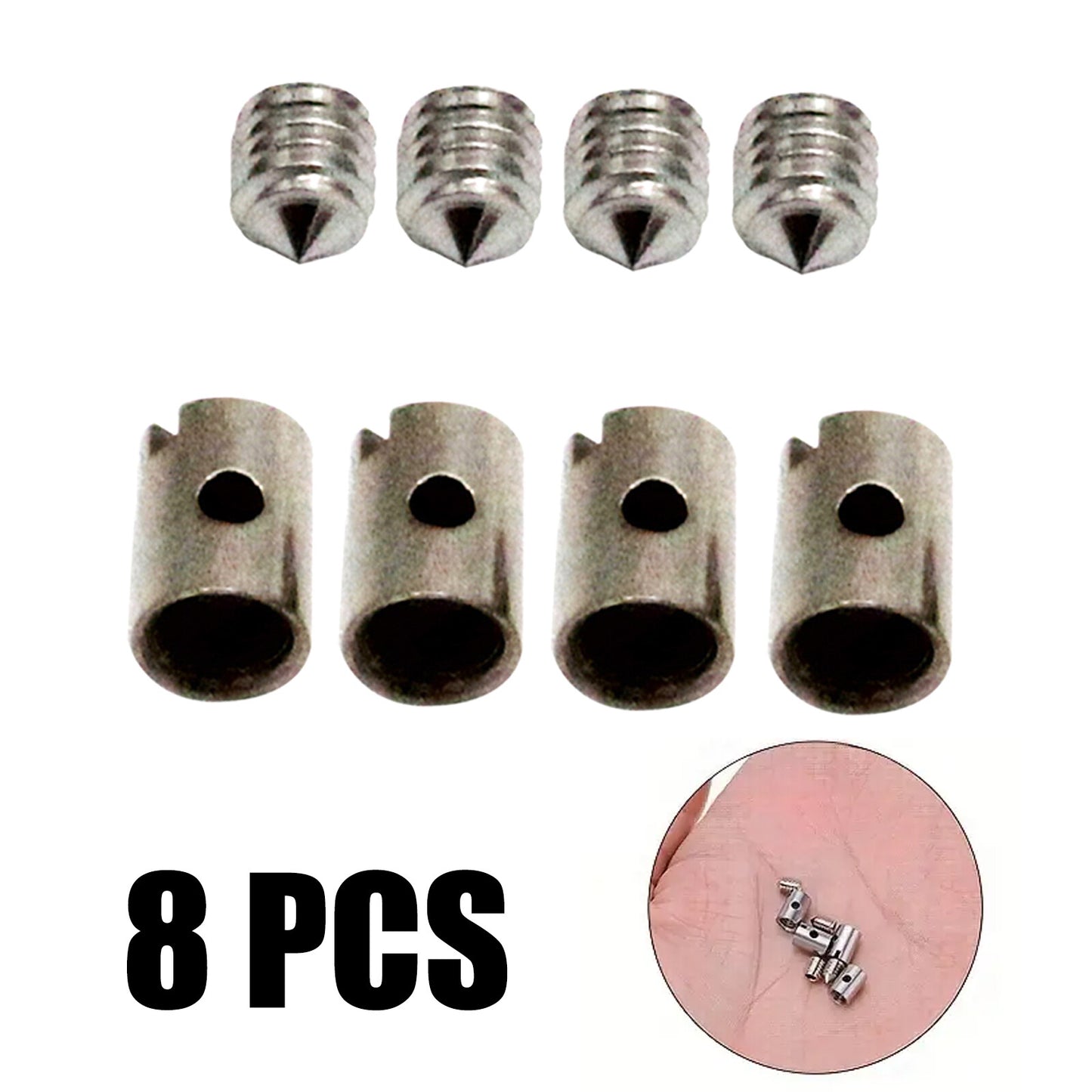 8xMotorcycle Scooter Solderless Cable Joint 5mm Throttle Choke F/Motorcycle M8Q0