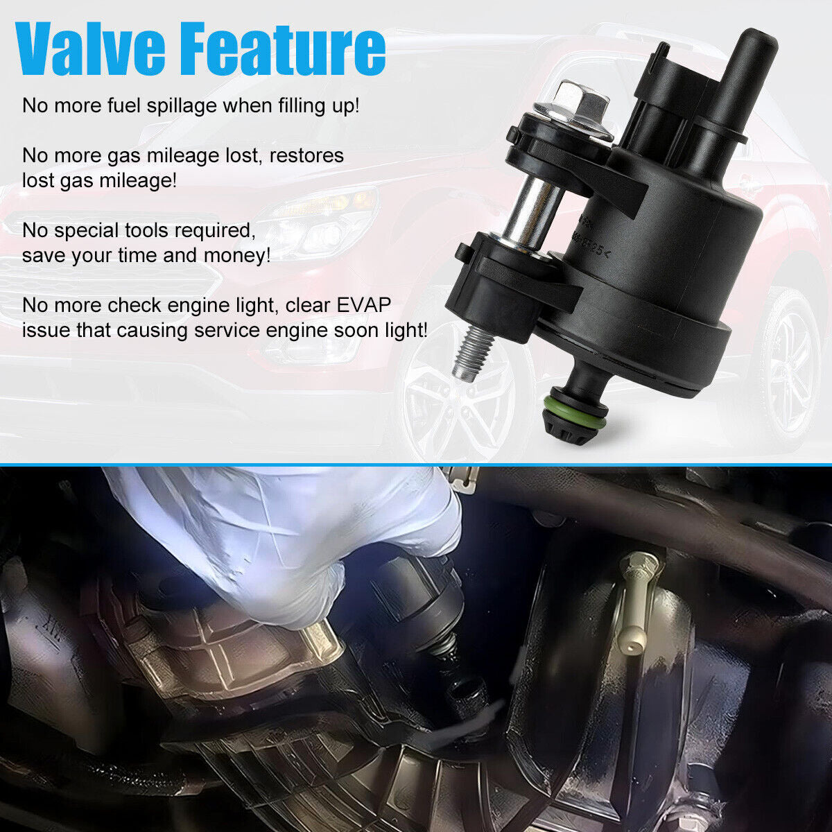 Vapor Canister Purge Valve for Chevrolet Traverse for Buick Enclave 3.6L 2009-2018