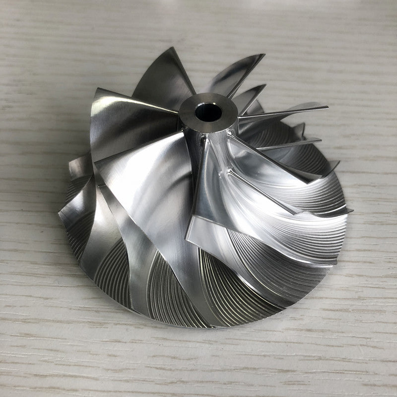 TD05H 7+7 Insert 60.27/82.32 mm Ultra-thin Insert Turbine Milling/Burdle Compressor Wheel