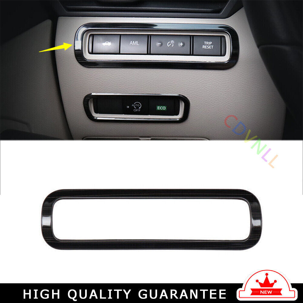 Car Headlight Button Frame Cover Trim for Nissan Altima 2019-2022 Black Titanium