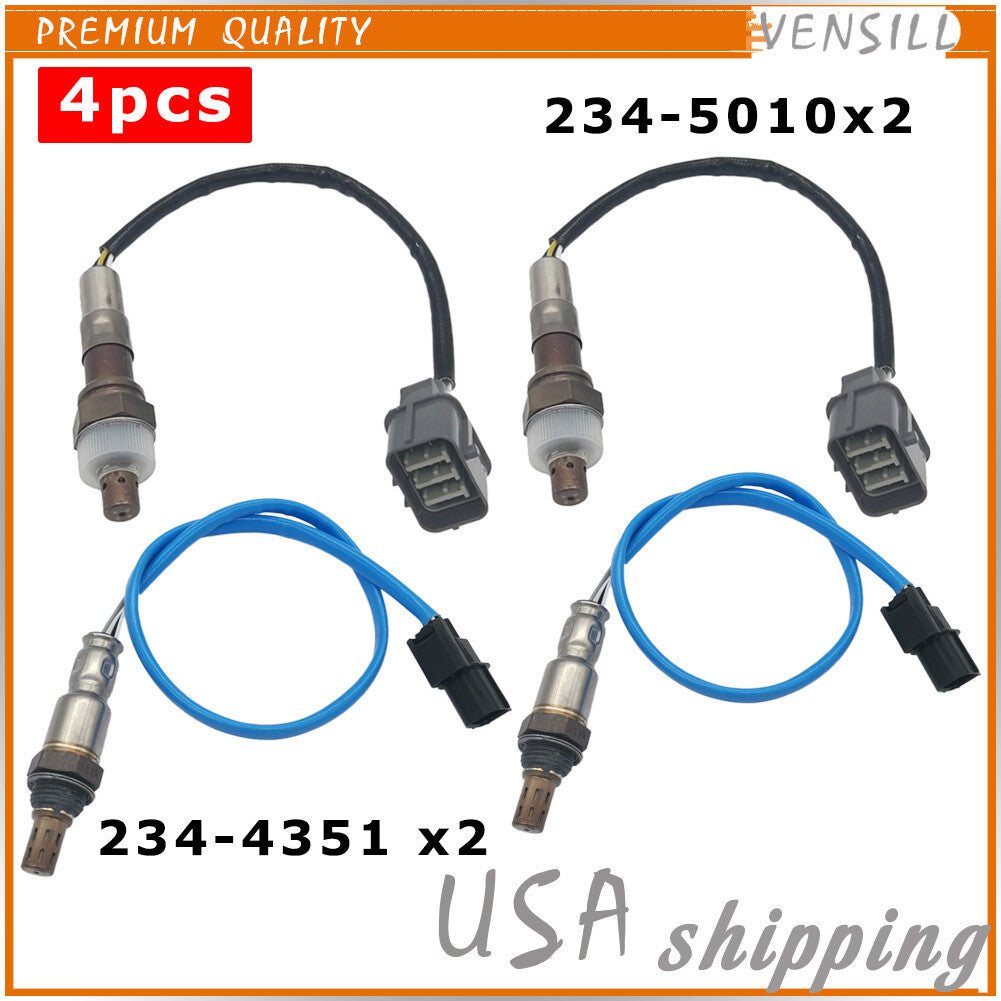 New Set of 4X Oxygen Sensor UpstreamDownstream for Acura TL 2007-2008 3.2L 3.5L