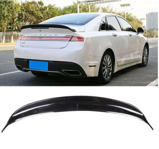 FOR 2015-2021 for Lincoln MKZ Glossy Black Car Rear Trunk Spoiler Tail Wing Lip ABS