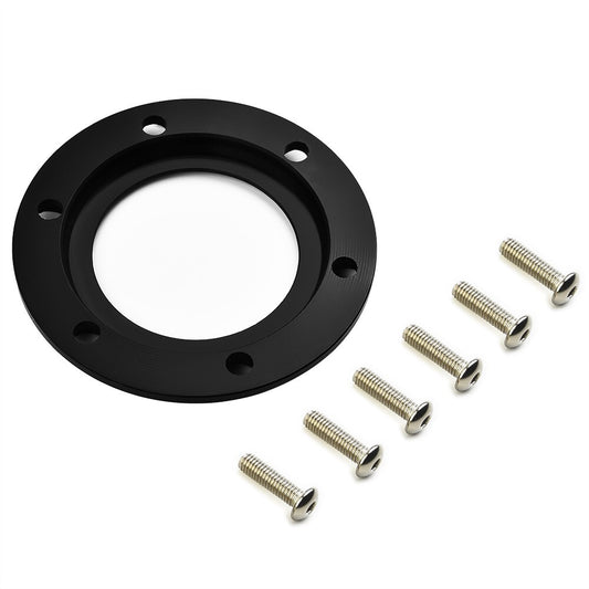 Aluminum alloy center ring for car steering wheels, suitable for MOMO/NRG 6 bolt and screw set.