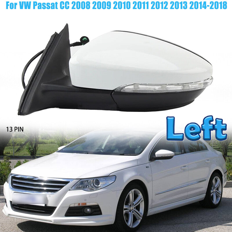 Left Side Door Mirror Turn Signal Light 13-Pin for VW for Passat CC 2008-2018